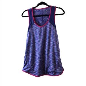 Tangerine heathered tank top multicolored size medium